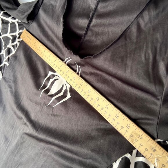 Black Spider Costume Dress Cosplay Halloween Outfit Size Adult M - Picture 5 of 8